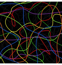 Neon lines vector image