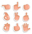 Hand Gestures Icon Set 2 vector image