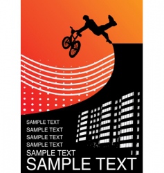 Guy on BMX Guy on BMX vector image
