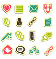 Office icons vector image