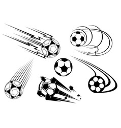 Football icons vector image