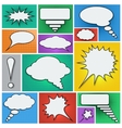 Comic speech bubbles set vector image