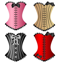 Sexy corset set vector image