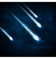 Four comets vector image