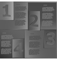 Black paper templates vector image