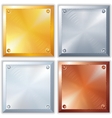 Shiny Metal Signs vector image