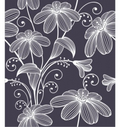 Floral background vector image