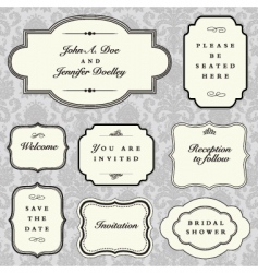 Vintage frames vector image