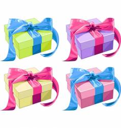 Gift boxes vector image