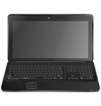 Black laptop eps10 vector image