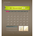 November 2013 Calendar vector image