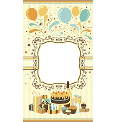 Celebration card template vector image