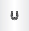 Horseshoe luck symbol icon Horseshoe luck symbol icon vector image