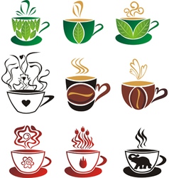 Tea and coffee vector image