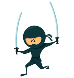 Ninja With Katana vector image