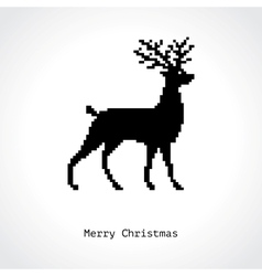 Pixel deer Pixel deer vector image