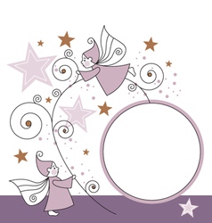 Elves and stars vector image