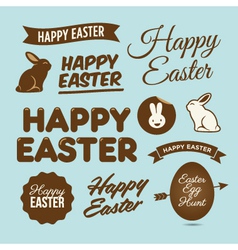 Easter design elements vector image