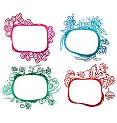 Floral frames Floral frames vector image