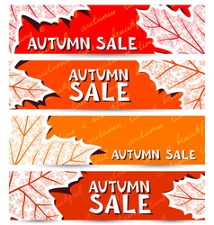 Autumn banners vector image