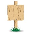 Old wooden signpost vector image