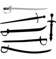 Medieval weapons vector image