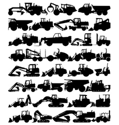 Construction equipment vector image