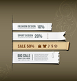 White paper collections design vector image