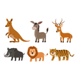 Animal set vector image