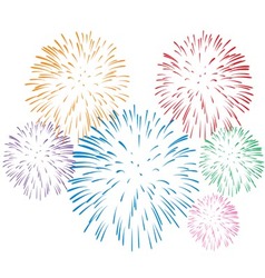 Fireworks vector image