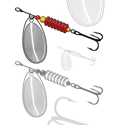Artificial fishing lure vector image