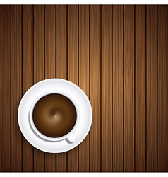 Coffee on wooden background Eps10 Coffee on wooden background Eps10 vector image