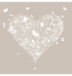 Wedding heart vector image
