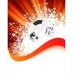 Grunge football poster vector image
