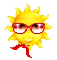 Fun sun vector image