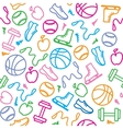 Sports pattern vector image