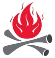 Fire symbol vector image