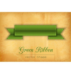 Green Ribbon vector image