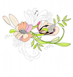 Template for decorative card vector image