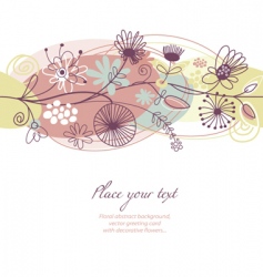 Romantic floral illustration vector image