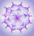 Watercolor greeting floral card vector image