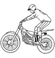 Motocross vector image