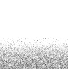 Silver glitter background vector image