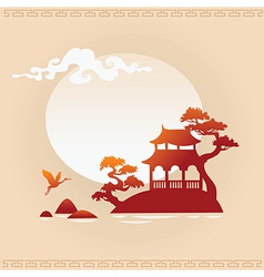 Abstract Asian Background vector image
