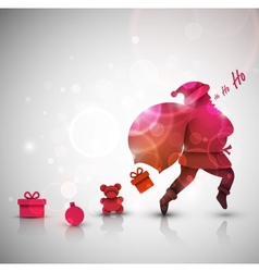 Santa Claus with gifts vector image