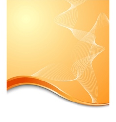 Orange high-tech background template vector image