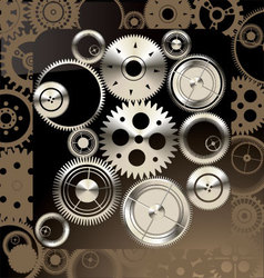 Abstract gear background vector image