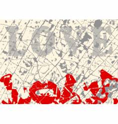 Broken love vector image
