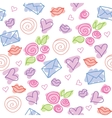 Romantic pattern vector image