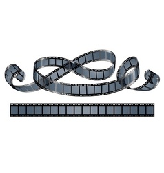 Twisted film reel isolated vector image